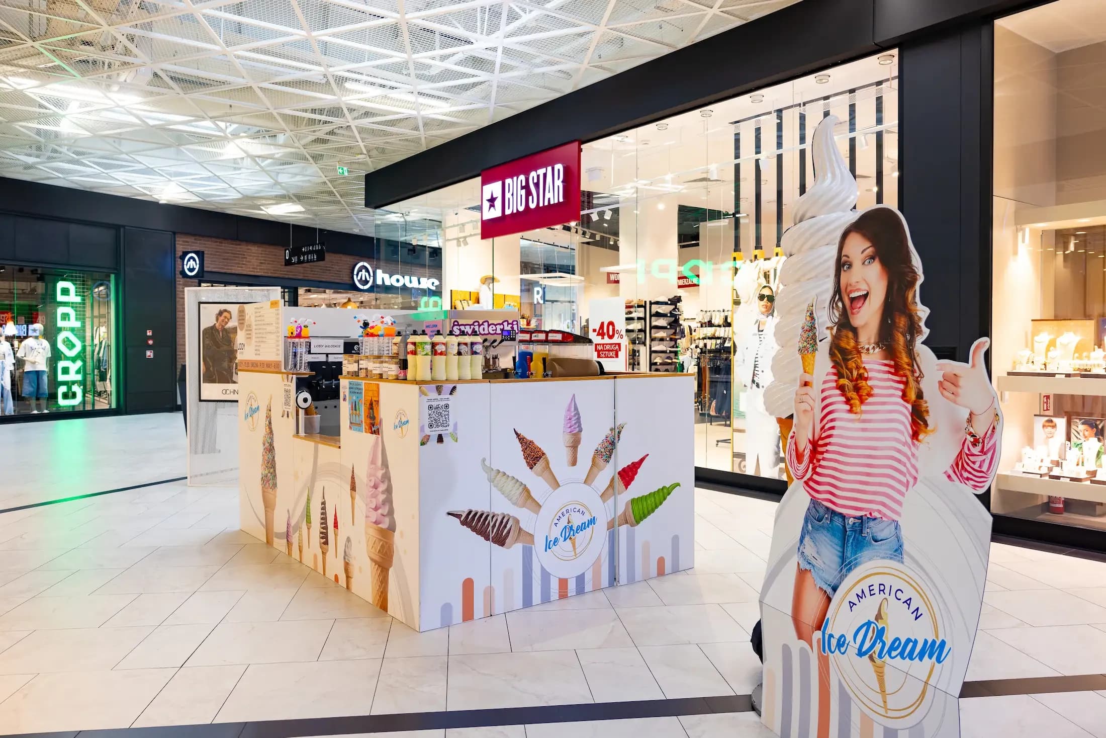 Fotografia lodziarni American Ice Dream w lokalizacji Żory Galeria Wiślanka